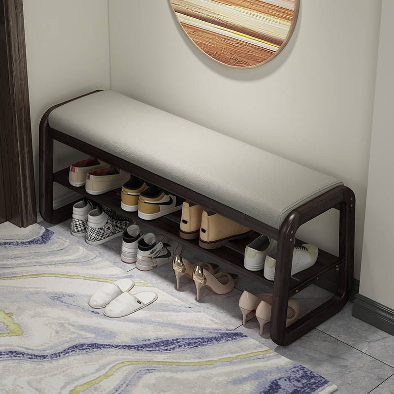 换鞋凳非实木家用入户穿鞋凳软包凳子鞋柜玄关鞋架进门口可坐一体