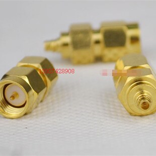 RF射频转接头MMCX-J/SMA-J同轴50欧姆AP信号头高频MMCX转SMA双公