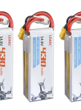LDARC 4S 14.8V 430mah 80C 2寸穿越机锂电池 ET85