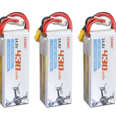 LDARC 4S 14.8V 430mah 80C 2寸穿越机锂电池 ET85