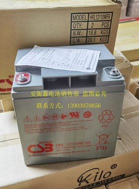 CSB蓄电池HRL12110WFR 12V110W医疗设备船舶仪器仪表UPS电瓶
