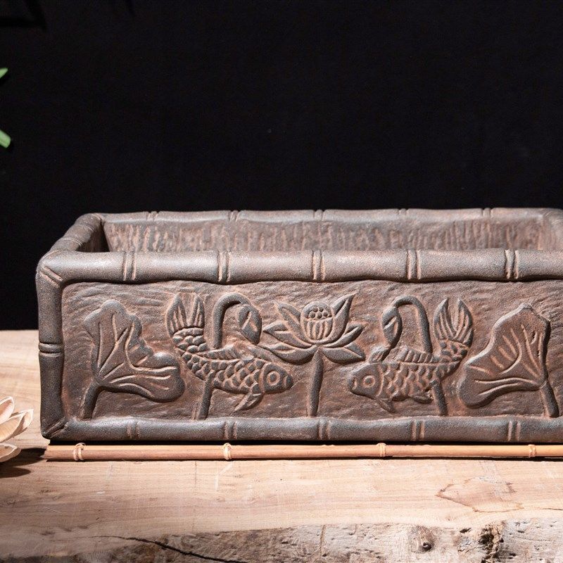 中国风仿青石禅意桌面花盆水仙盆石头怀旧做旧水培器皿水培花盆,3C数码配件,USB多功能数码宝,淘宝优惠券,粉丝福利购,淘宝优惠卷