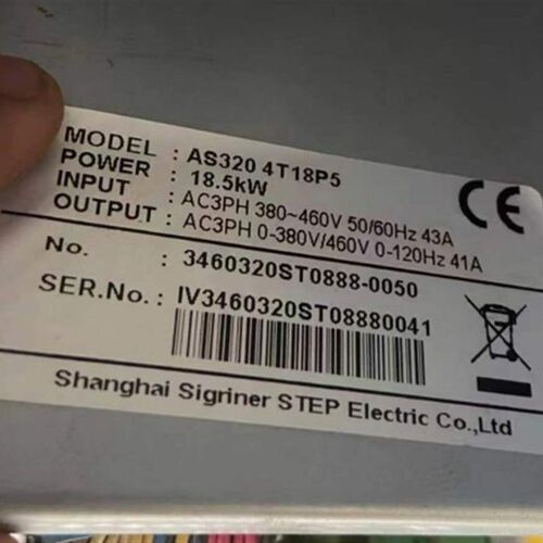 新时达AS320变频器AS320-4T18PS 4T0015奥莎S3一代变频器18.5kw