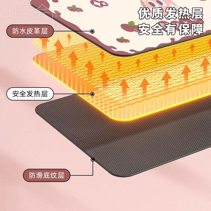 加鼠热垫超大热暖桌垫发办标公室电脑桌面加热78812垫暖手电热桌