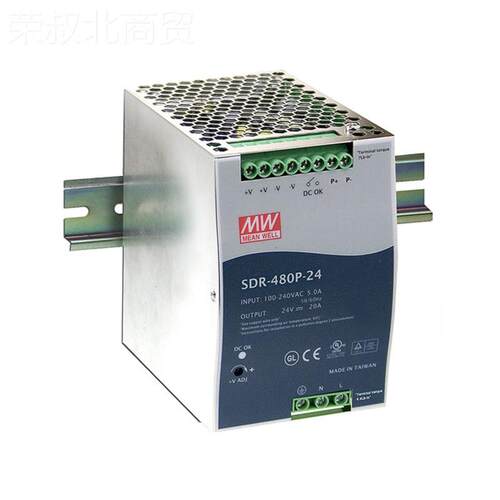 EAN 4WEL/明纬电源 SDR轨L道式开关电源(金属机壳) SMDR-8THQ0-24