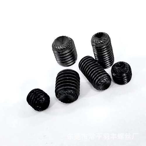 供应DIN916K滚花1/4-20*1/4紧定螺丝防滑止付螺丝，花齿紧定螺钉