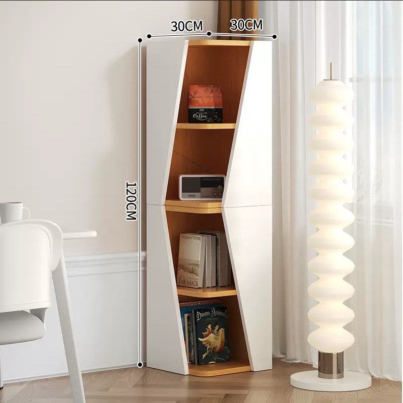 角柜转角柜靠墙歪柜子玄关书柜拐角墙角置物架角落创意三角柜弧形