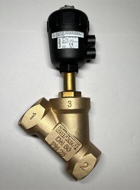 进口burkert2000A气动角座阀PTFE RG DN50 PN25 G2寸宝德00001251