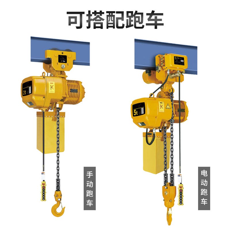 HSY型环链电动葫芦380V0.5吨1吨2吨5T其中吊机固定运行式超低空