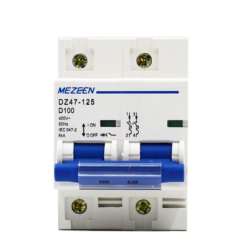 空开DZ47-125/2P100A 断路器 家用空气开关 DZ47-125小型断路器
