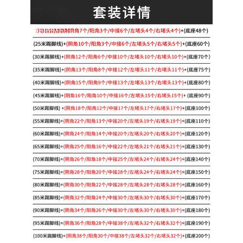 双层卡扣铝合金踢脚线6cm地脚线4/8公分极窄不锈钢金属墙角线