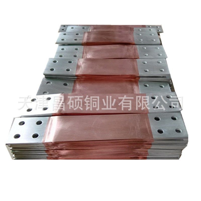 定做16-32平方紫铜编织带软态铜绞线配镀锡开口线鼻裸铜皮软连接