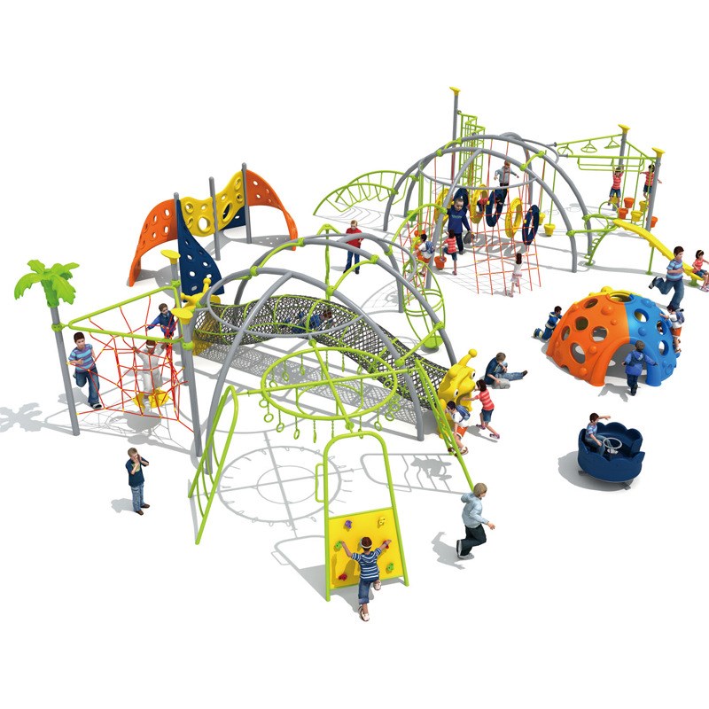 定制幼儿园户外大型儿童廊架攀爬组合滑梯新款小区高端游乐设施