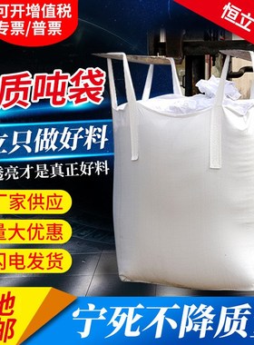 厂家白色加厚吨袋太空袋1吨 桥梁预压污泥集装袋吨包袋现货