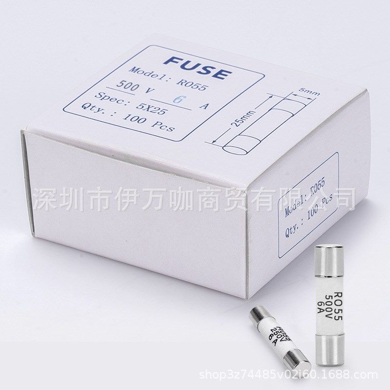 500V陶瓷保险丝熔断器管芯子RO54.R055.R057.R058.500V2A6A10A30A