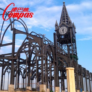 供应康巴丝kts-15型建筑塔钟 户外时钟 音乐报时塔钟