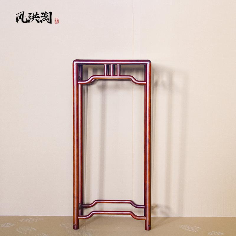 精品中式全实木榆木室内客厅彷古花几置物架花架花台实木架盆景架