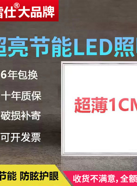 爱雷仕集成吊顶600x600led平板灯60x60石膏矿棉板超薄天花面板灯