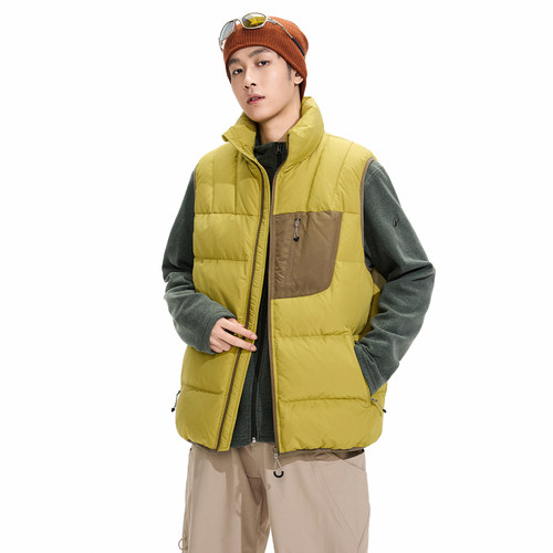 追素TS工装羽绒服马甲90鸭绒休闲