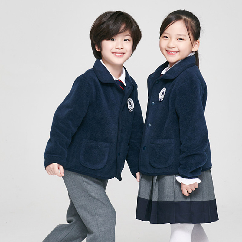 幼儿园园服春秋装校服套装英伦风中小学生三件套毛衣班服秋装