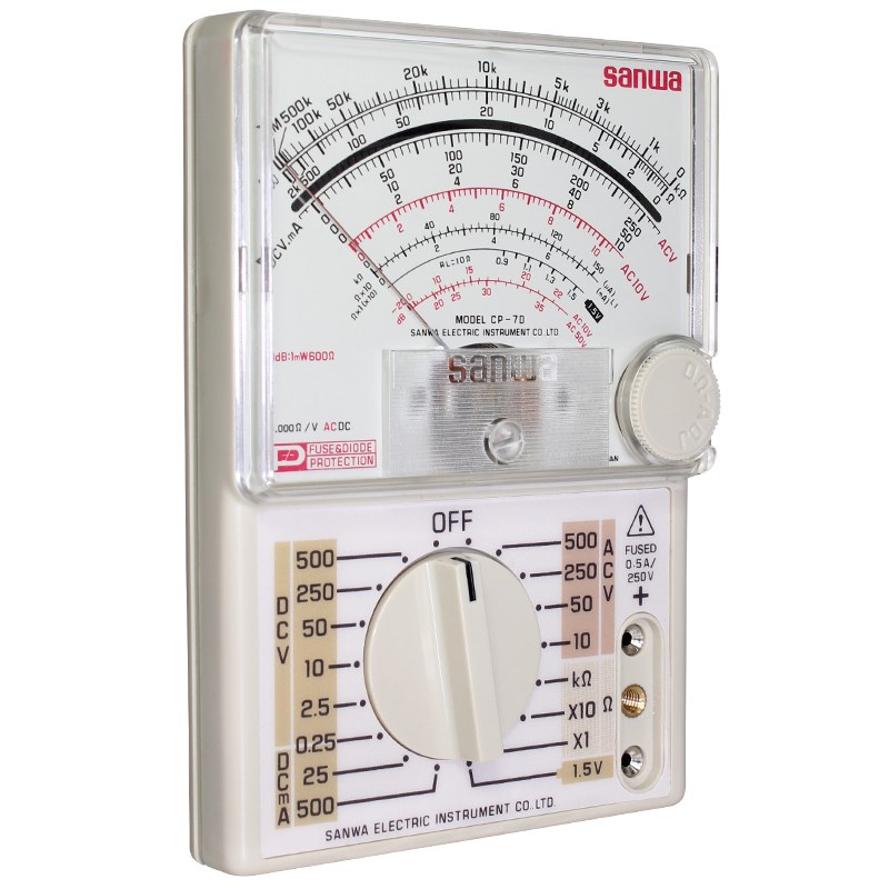 日本三和Sanwa CP-7D指针式万用表口袋式多用表停产新款CP8D代替