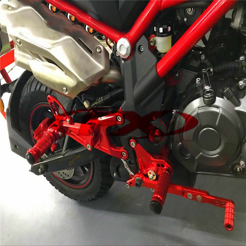 适用小暴龙 TNT125 TNT135 BJ125-3E 改装前后脚蹬前后脚踏