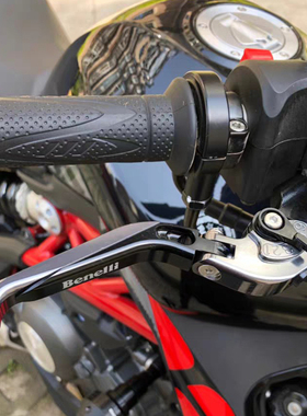 适用贝纳利小迅龙改装牛角手BN150S刹车离合手柄BJ150-31防摔拉杆