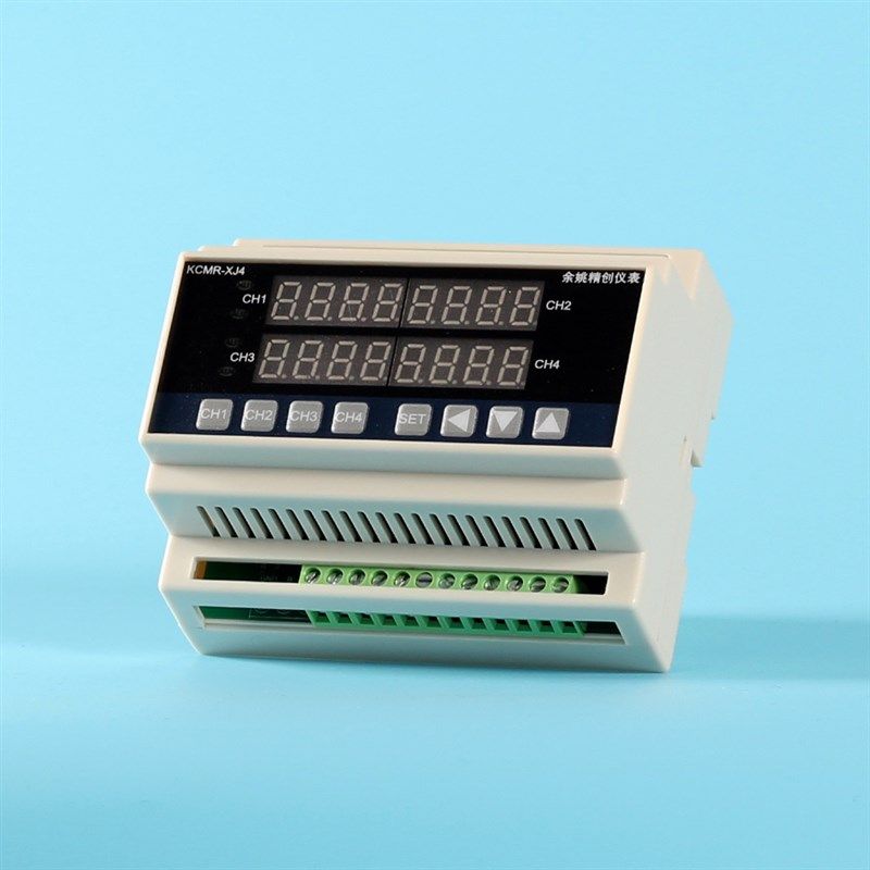 多路导轨式智能4路温控表KCMR-XJ4WG温度传感器输入4路PID调节SSR