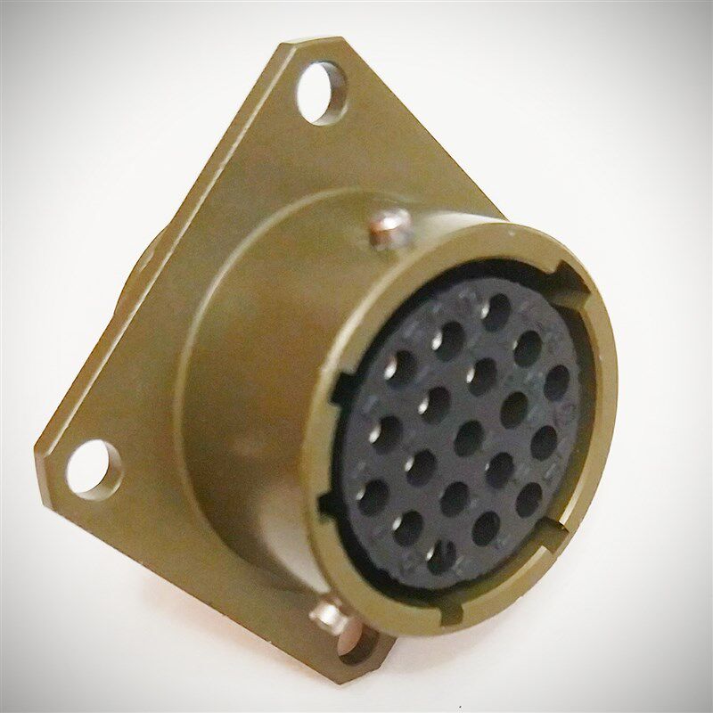 进口MS26482系列航空插座MS3112E14-19S,19芯,卡口快速连接