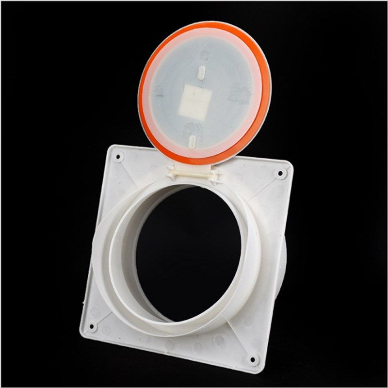 高档厨房止逆阀 透明防烟宝 烟道阀 油烟机防味阀 排烟管止回阀