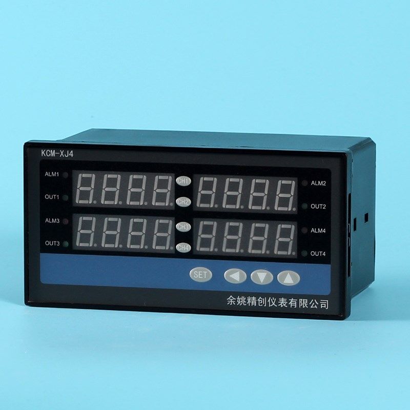 精创智能多路PID温控仪4路模拟量4-20mA 0-10mA信号显示KCM-XJ4A