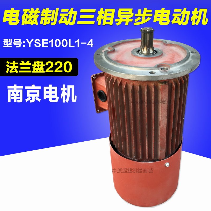 南京起重运行软启动电机电磁制动三相异步电动机YSE100L4 22KW