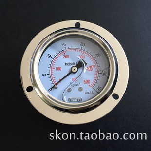 FTB压力表323.71液压站配件1 35kg油表500psi耐震压力表充油式