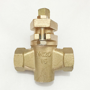 X13W 10T全铜内螺纹二通旋塞阀内螺纹黄铜旋塞阀DN15