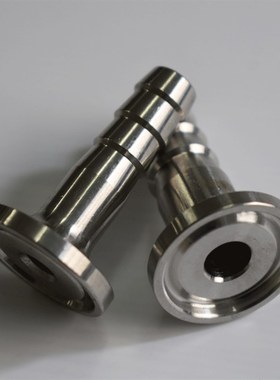 316L不锈钢卫生级快装皮管接头卡箍快速卡盘25.46-8-10-12.7-19