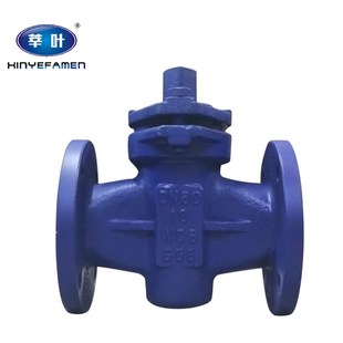铸钢旋塞阀DN25 X43W 铸钢二通法兰旋塞阀 100 10C