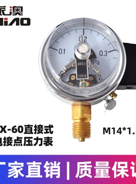 派澳仪表YX60电接点压力表全规格10V真空电接点压力表开关控制器