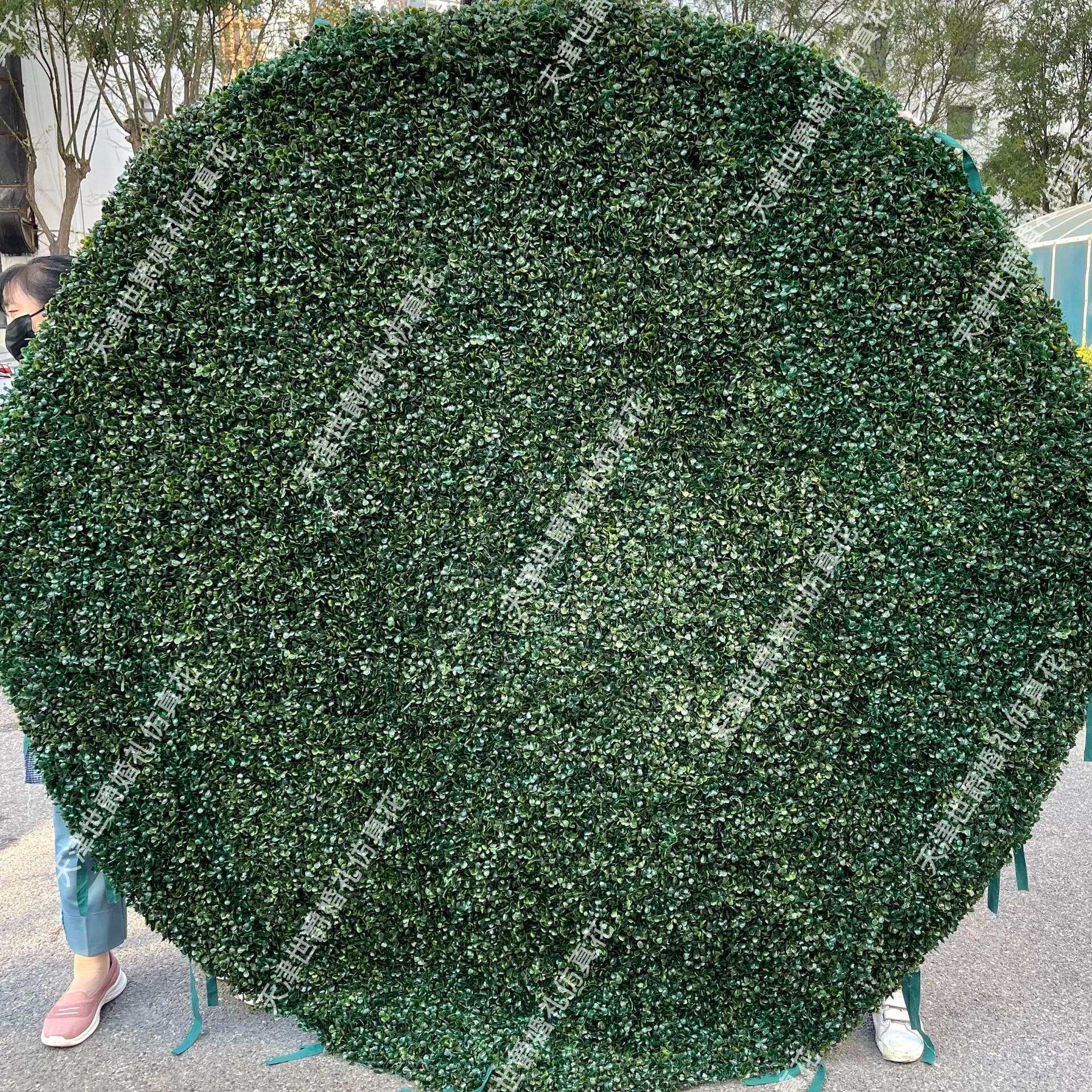 亚马逊热销户外婚礼布置场景仿真花摄影绿植墙2m圆形花墙