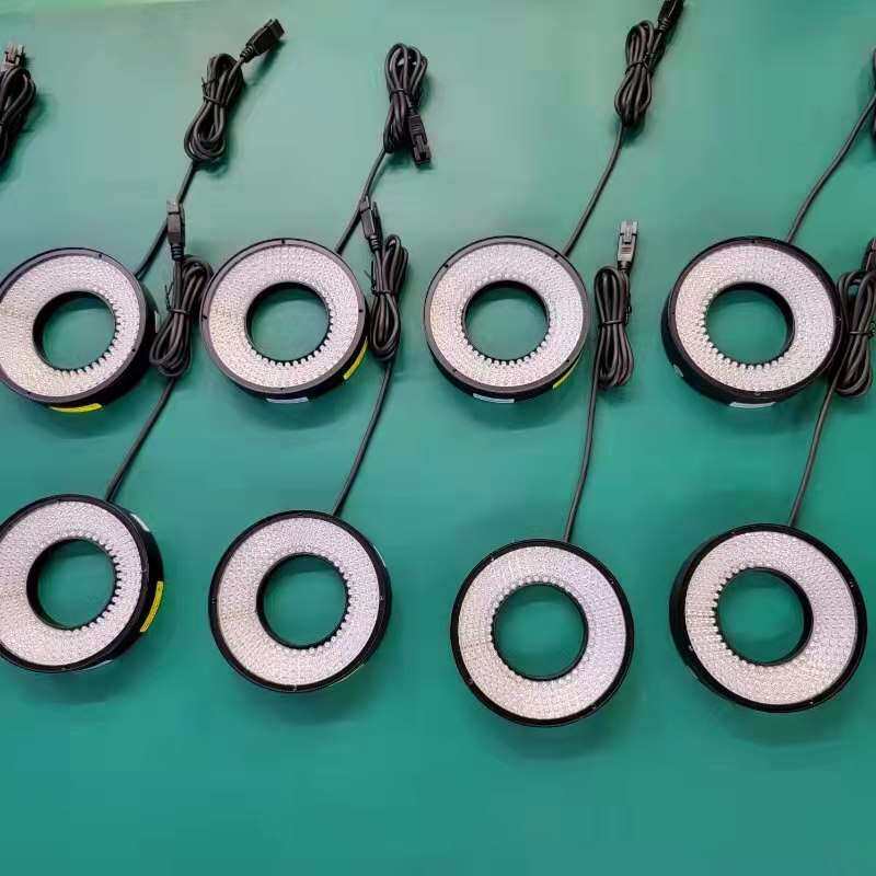 显微镜LED环形光源螺丝卡扣内径28MM金属可调节机器视觉环形光源