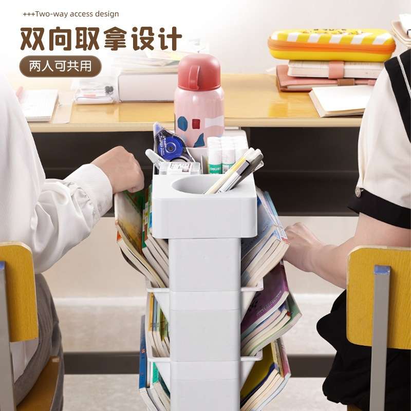 教室课桌边书立收纳置物侧边架书报架学生桌面整理神器可移陈之堔