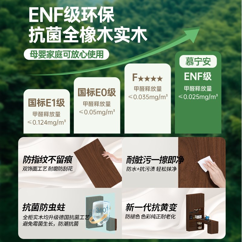 定制橡木书桌书柜一体靠墙转角儿童写字桌全实木书架学习桌电脑桌