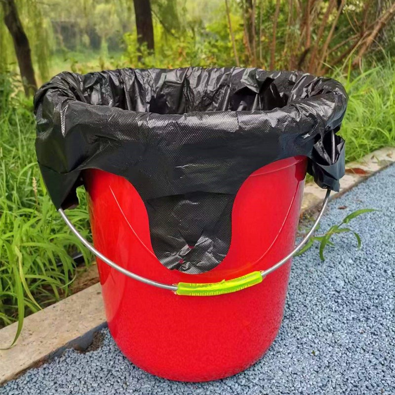 垃圾袋家用加厚手提式拉圾i袋厨房口袋拉极桶拉极袋j圾级带拉报袋
