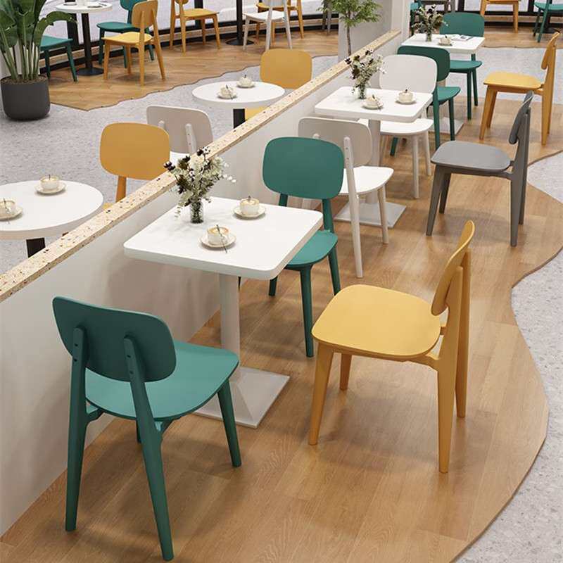 适用快餐汉堡店桌椅组合冷饮甜品奶茶小吃店德克士商用餐椅子卡座