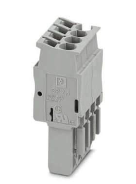 菲尼克斯 针式插头端子插头弹簧连接灰色 SP 2,5/ 4-3040287