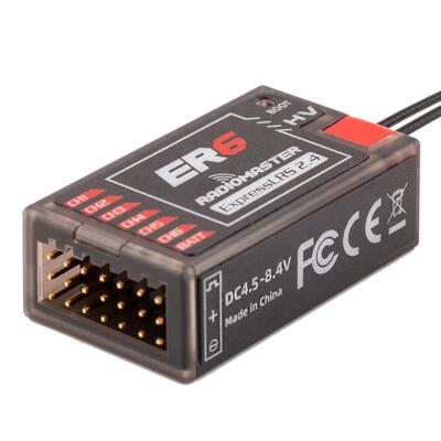 RadioMaster ER4 ER6 ER8GV ELRS PWM接收机4通道固定翼航模船模