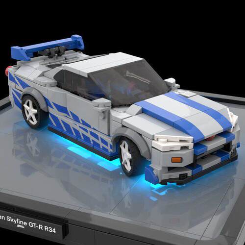 MOC-102532 天际线GT-R R34速度与激情2 325片 电子图纸