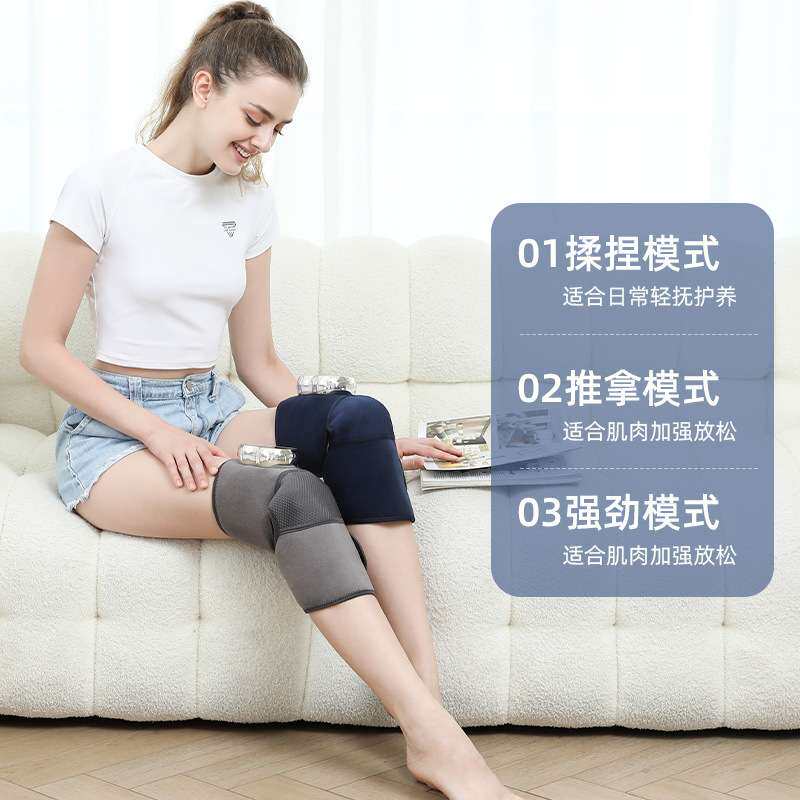 电加热护膝发热 全方位气囊包裹震动膝盖按摩器老寒腿关节理疗仪