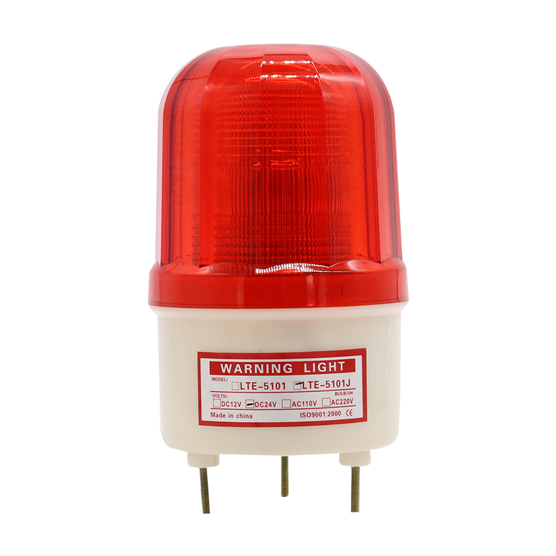 LTE-5101J警示灯爆闪LED警灯报警闪烁灯220V24V12V岗亭声光报警器