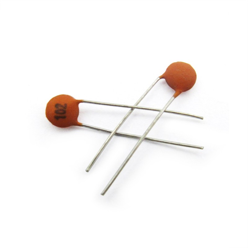 瓷片电容 102 1000PF 1NF 50V 瓷介电容磁片 电容器 (100个)