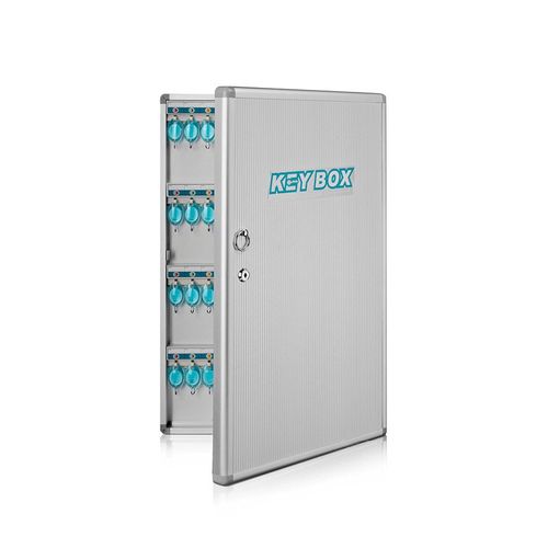钥匙箱房产铝合金收纳柜48位管理箱96位120位壁挂钥匙箱中介酒店